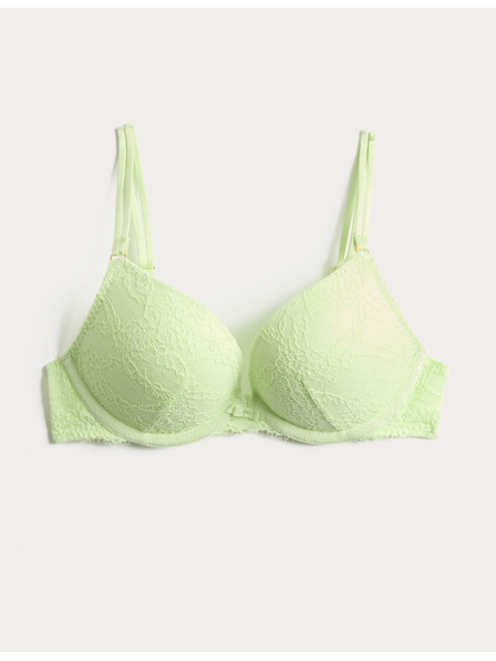 Marks & Spencer Csipkés push-up dekoltázs melltartó Ida merevítővel (A–E) Marks & Spencer zöld