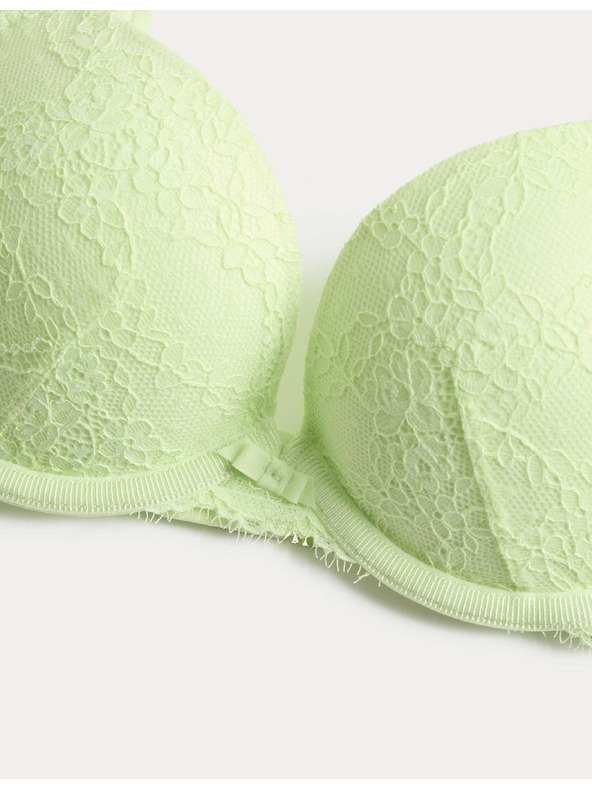 Marks & Spencer Csipkés push-up dekoltázs melltartó Ida merevítővel (A–E) Marks & Spencer zöld