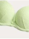 Marks & Spencer Csipkés push-up dekoltázs melltartó Ida merevítővel (A–E) Marks & Spencer zöld
