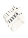Marks & Spencer Mintázott rövid edzőzokni Trainer Liners™, magas pamuttartalommal, 5 pár készlet Marks & Spencer fekete