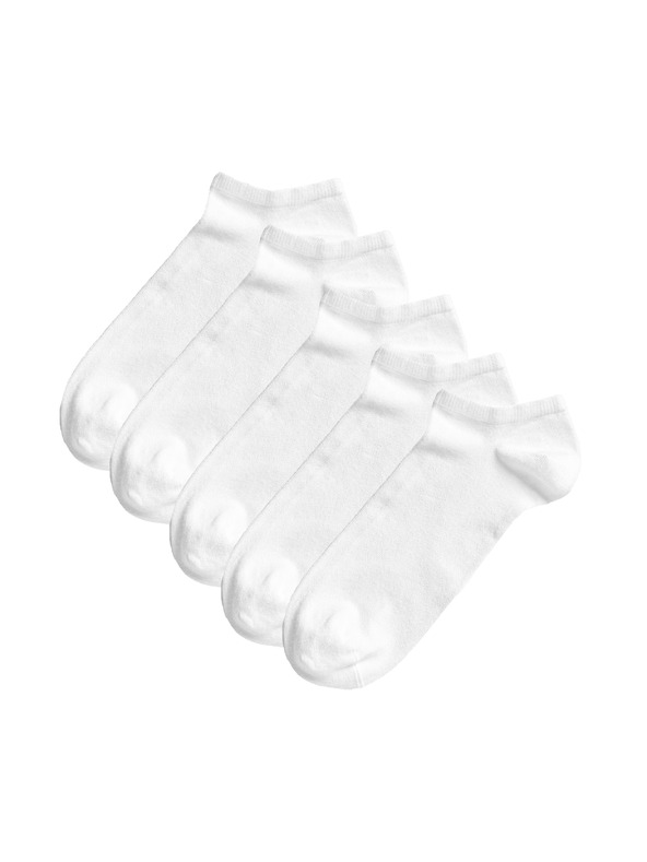 Marks & Spencer 5 pár alacsony zokni Sumptuously Soft™ Marks & Spencer fehér