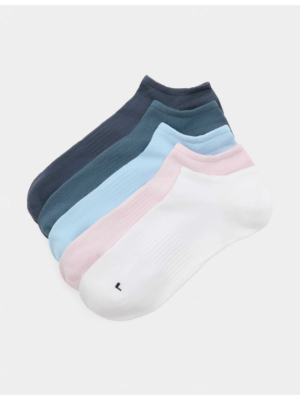 Marks & Spencer Rövid edzőzokni Trainer Liners™ mikroszálas anyagból, 5 darab Marks & Spencer rózsaszín