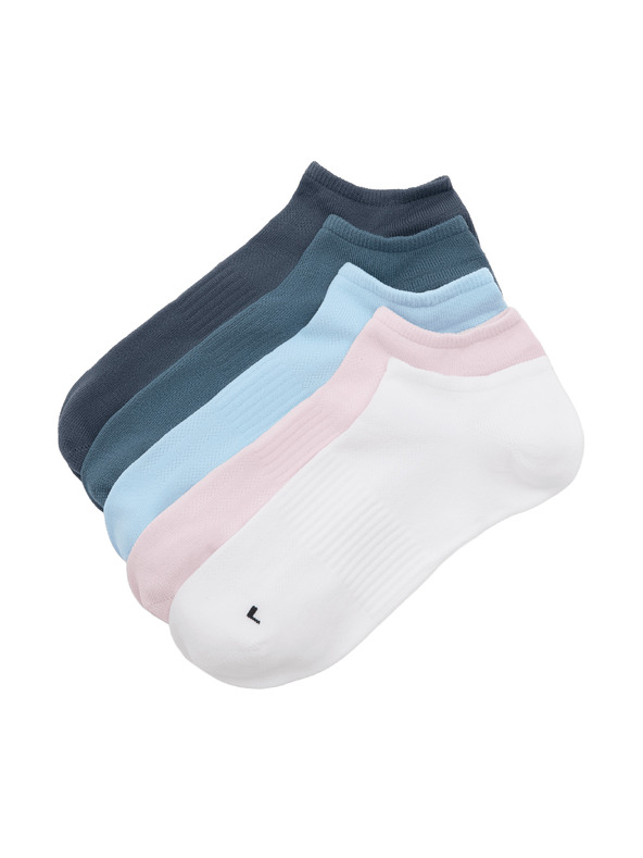 Marks & Spencer Rövid edzőzokni Trainer Liners™ mikroszálas anyagból, 5 darab Marks & Spencer rózsaszín