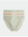 Marks & Spencer Magasan kivágott Body Soft™ alsó, 3 db-os szett Marks & Spencer zöld