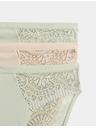 Marks & Spencer Magasan kivágott Body Soft™ alsó, 3 db-os szett Marks & Spencer zöld