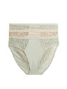 Marks & Spencer Magasan kivágott Body Soft™ alsó, 3 db-os szett Marks & Spencer zöld