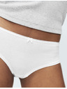 Marks & Spencer Alacsonyan tárolt rövidnadrág pamutból és lycra®-ból, 5 darab csomag Marks & Spencer fehér