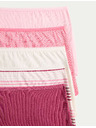 Marks & Spencer Derekig érő bugyi pamutból Lycra™ anyaggal, 5 db Marks & Spencer rózsaszín