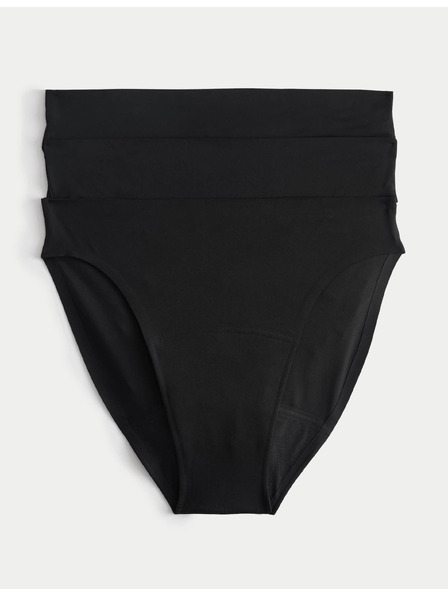 Marks & Spencer 3 db-os szett bikini menstruációs bugyik láthatatlan szegéllyel Marks & Spencer fekete