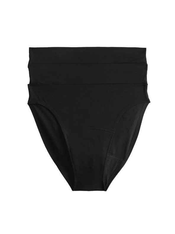 Marks & Spencer 3 db-os szett bikini menstruációs bugyik láthatatlan szegéllyel Marks & Spencer fekete