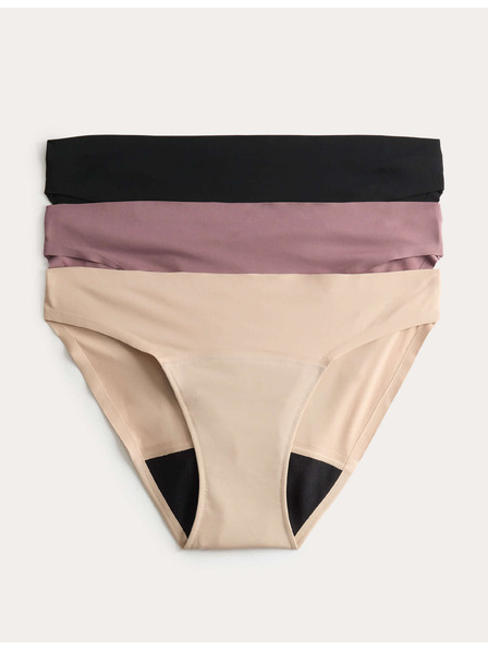 Marks & Spencer 3 db-os szett bikini menstruációs bugyik láthatatlan szegéllyel Marks & Spencer fekete