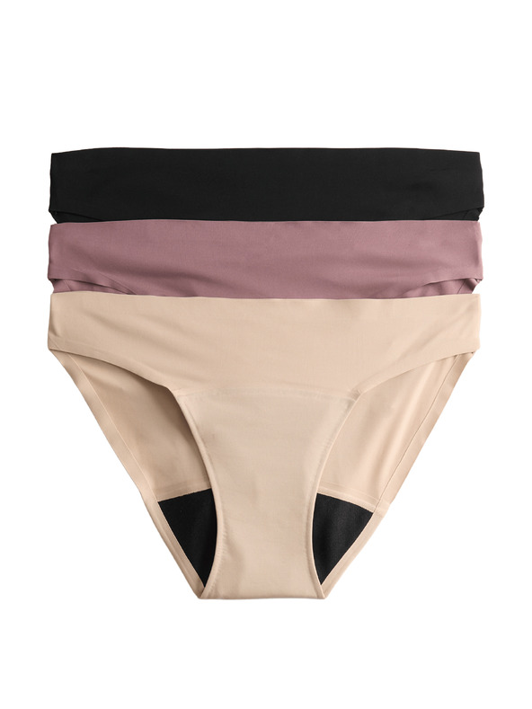 Marks & Spencer 3 db-os szett bikini menstruációs bugyik láthatatlan szegéllyel Marks & Spencer fekete