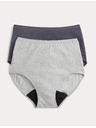 Marks & Spencer Magas nedvszívó menstruációs bugyi derekig, 2 db Marks & Spencer szürke