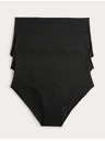 Marks & Spencer Magas nedvszívó menstruációs bugyi derekig láthatatlan szegéllyel, 3 db Marks & Spencer fekete