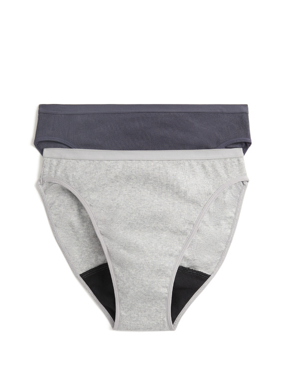 Marks & Spencer Magas nedvszívó menstruációs bugyi, 2 db csomag Marks & Spencer szürke
