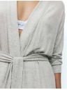 Marks & Spencer Hosszú bordázott wrap magas modál tartalommal Marks & Spencer szürke