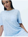Marks & Spencer Mini hálóing nyomattal, pamutból és modálból Marks & Spencer kék
