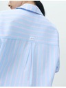 Marks & Spencer Csíkos éjszakai ing poplin és tiszta pamutból Marks & Spencer kék