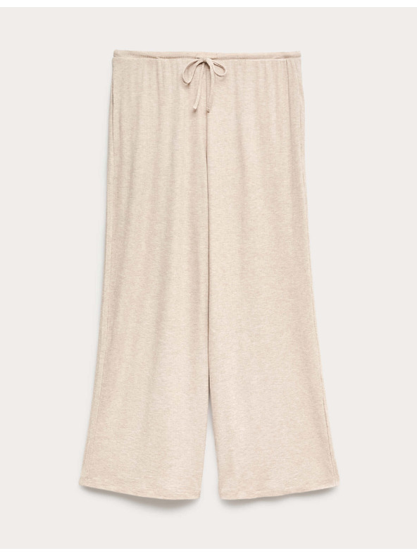 Marks & Spencer Bordázott pizsama nadrág magas modál-tartalommal Marks & Spencer beige