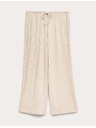 Marks & Spencer Bordázott pizsama nadrág magas modál-tartalommal Marks & Spencer beige