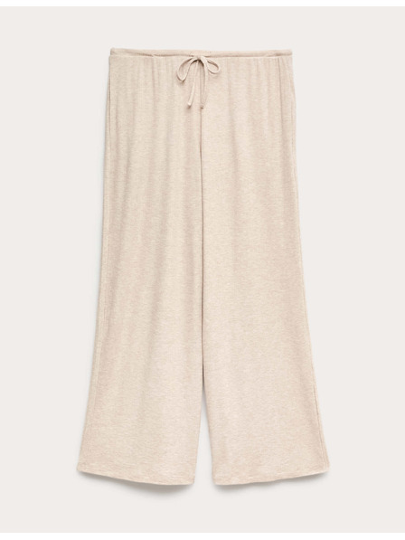 Marks & Spencer Bordázott pizsama nadrág magas modál-tartalommal Marks & Spencer beige