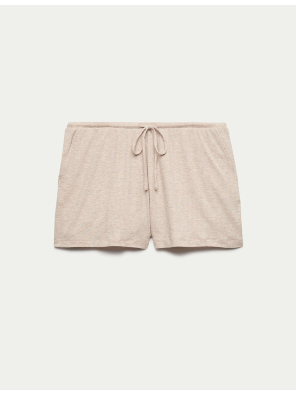 Marks & Spencer Bordázott pizsama rövidnadrág magas modál-tartalommal Marks & Spencer beige