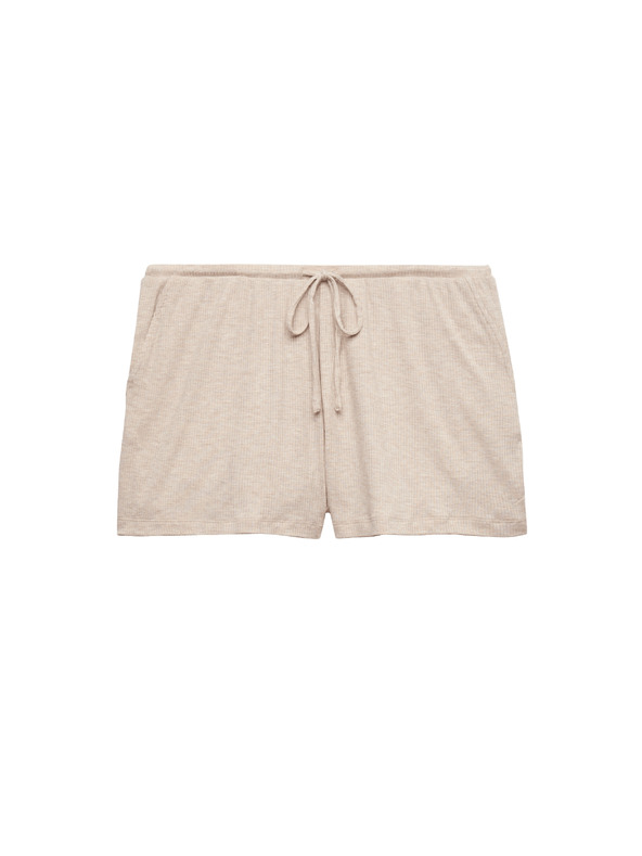 Marks & Spencer Bordázott pizsama rövidnadrág magas modál-tartalommal Marks & Spencer beige