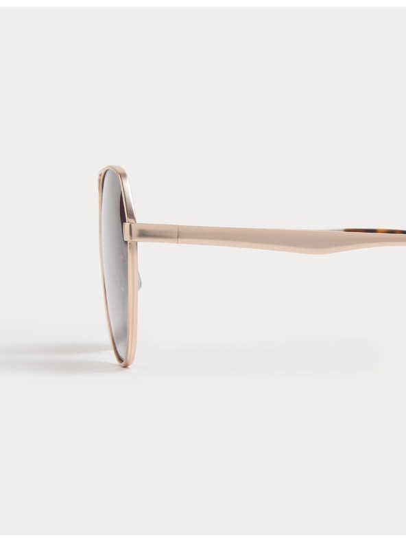 Marks & Spencer Fém polarizált napszemüveg Aviator stílusban Marks & Spencer arany