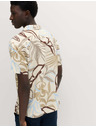 Marks & Spencer Hawaii rövid ujjú ing linen keverékből Marks & Spencer krém
