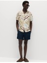 Marks & Spencer Hawaii rövid ujjú ing linen keverékből Marks & Spencer krém