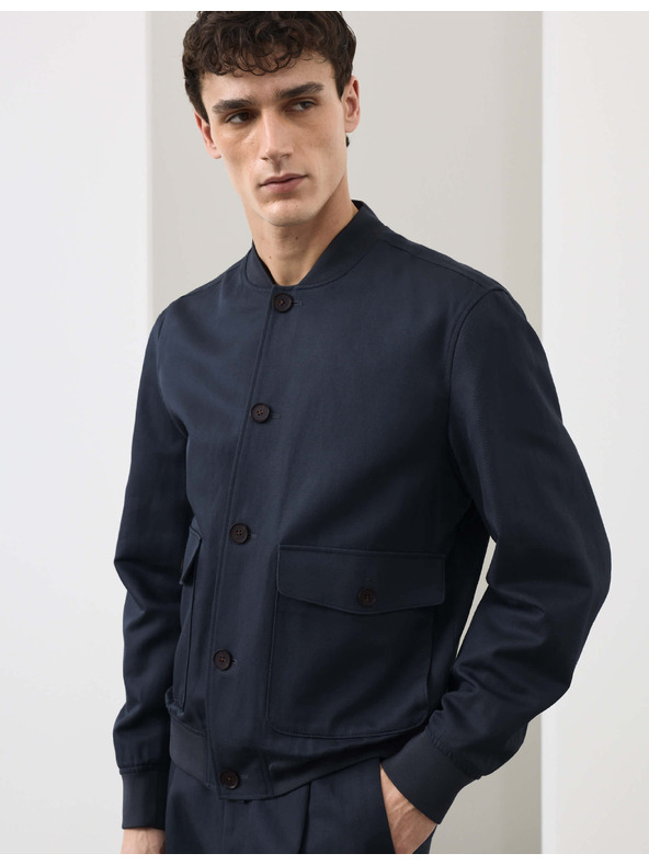 Marks & Spencer Bomber pamut keverékből Marks & Spencer kék