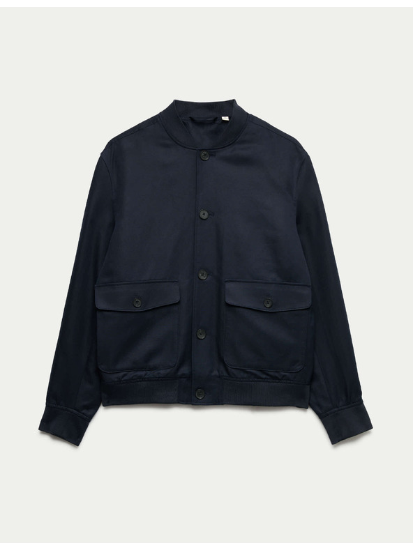 Marks & Spencer Bomber pamut keverékből Marks & Spencer kék