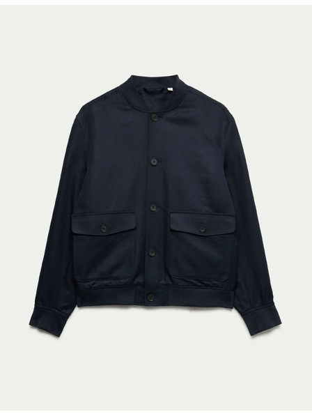 Marks & Spencer Bomber pamut keverékből Marks & Spencer kék