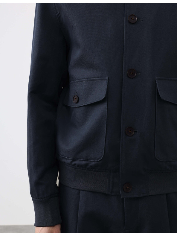 Marks & Spencer Bomber pamut keverékből Marks & Spencer kék