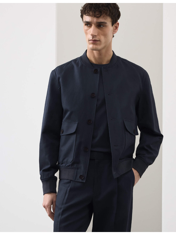 Marks & Spencer Bomber pamut keverékből Marks & Spencer kék