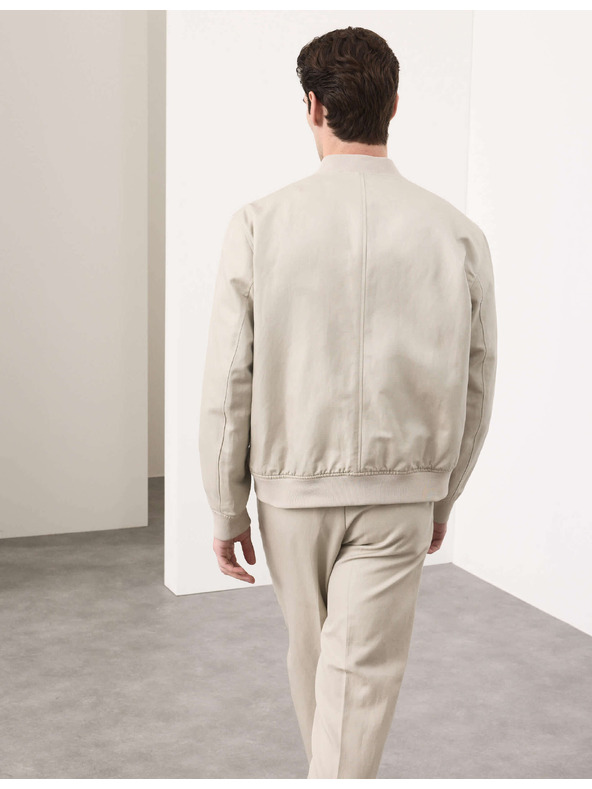 Marks & Spencer Bomber kabát pamut vegyületből Marks & Spencer bézs