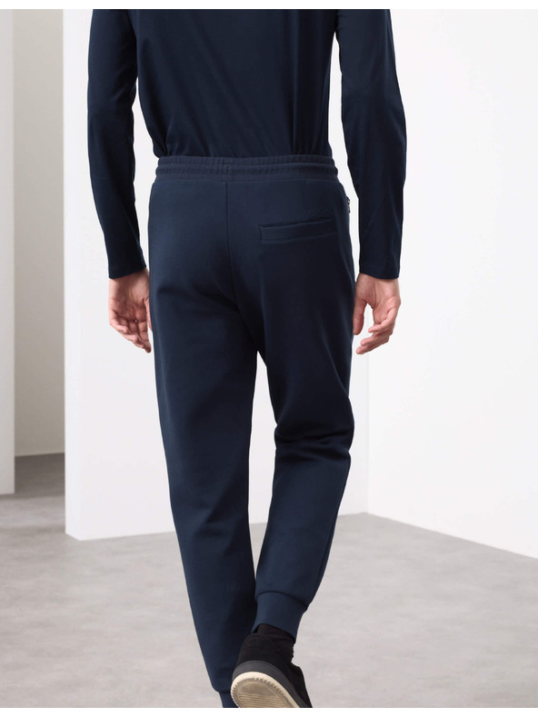 Marks & Spencer Magas pamuttartalommal rendelkező jogging nadrág mandzettákkal, normál fazon Marks & Spencer tengerészeti kék