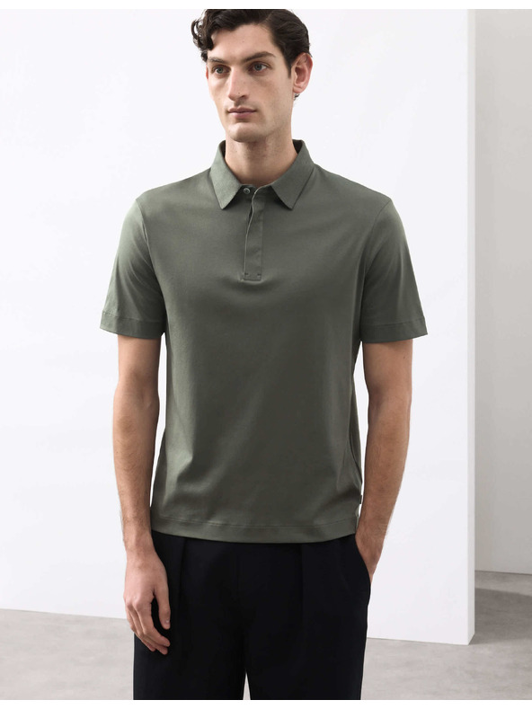 Marks & Spencer Pólóing tiszta Supima® pamutból Marks & Spencer zöld