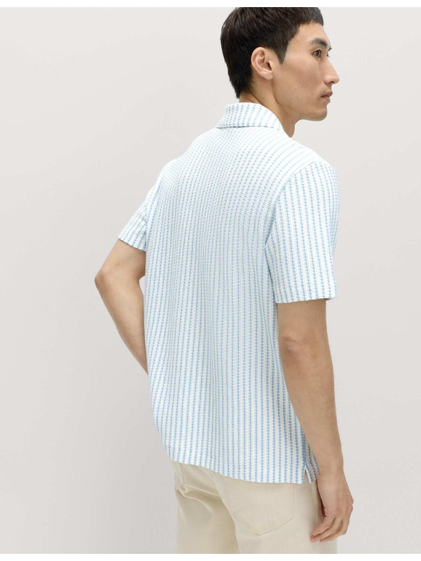 Marks & Spencer Geometrikus mintás jersey pólóing, magas pamuttartalommal Marks & Spencer kék