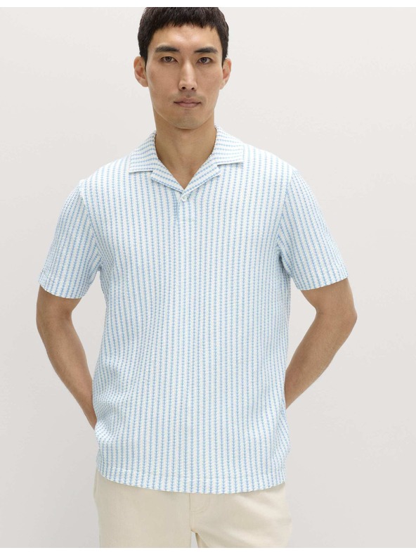 Marks & Spencer Geometrikus mintás jersey pólóing, magas pamuttartalommal Marks & Spencer kék