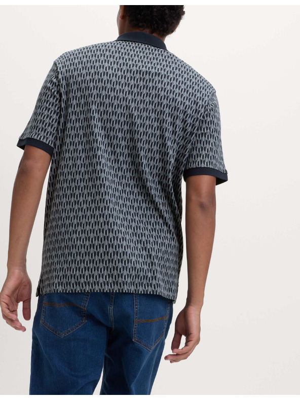Marks & Spencer Geometrikus mintás póló, 100% pamutból Marks & Spencer tengerészeti kék