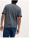 Marks & Spencer Geometrikus mintás póló, 100% pamutból Marks & Spencer tengerészeti kék