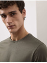 Marks & Spencer Prémium pamut póló, szűk szabás Marks & Spencer zöld