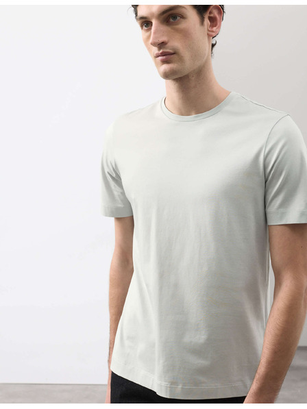 Marks & Spencer Prémium pamut szűk szabású póló Marks & Spencer ezüst