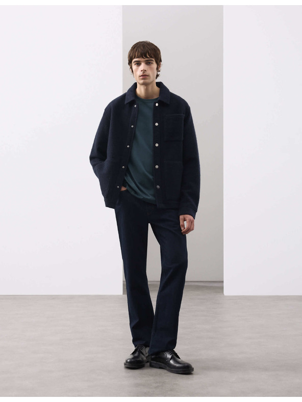 Marks & Spencer Prémium pamut póló, slim fit Marks & Spencer kék