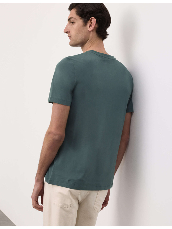 Marks & Spencer V-nyakú Supima® pamut póló Marks & Spencer kék