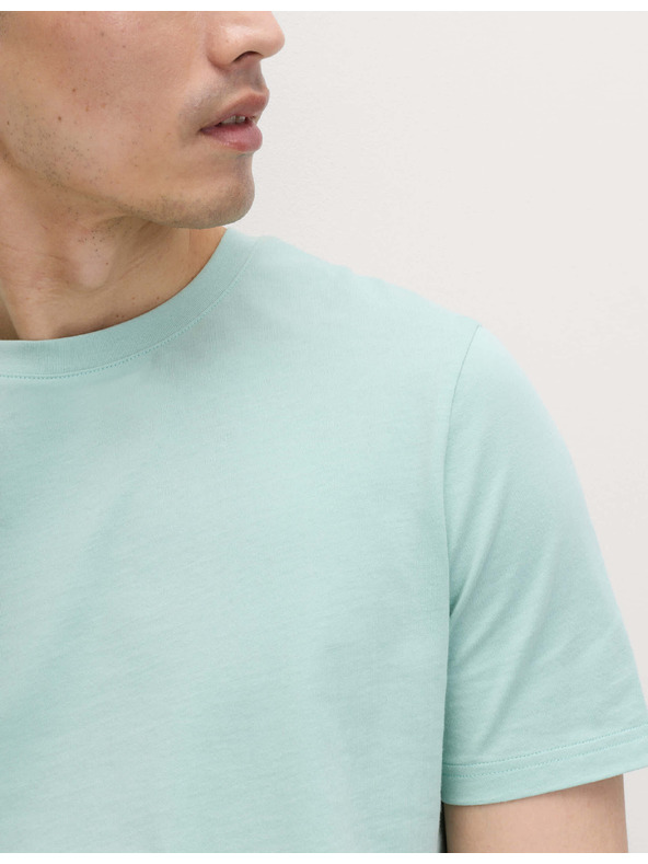 Marks & Spencer Nyakú póló 100% pamutból Marks & Spencer zöld