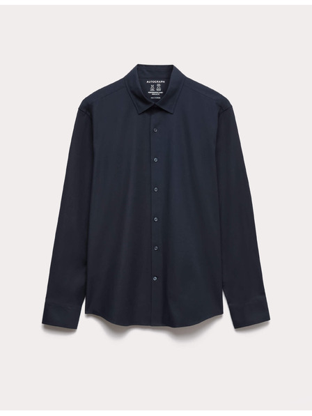 Marks & Spencer Stretch pamut ing klasszikus szabásmintában 360 Flex™ technológiával Marks & Spencer tengerészkék