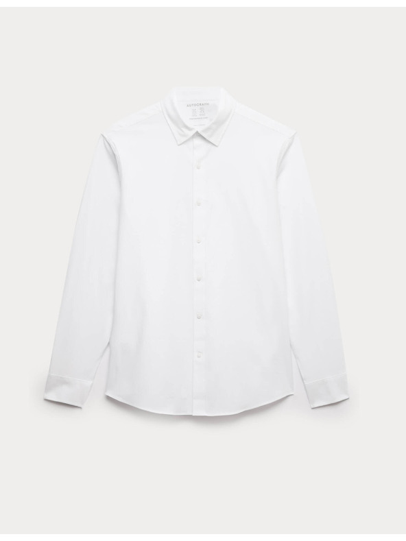 Marks & Spencer Stretch pamut ing klasszikus szabásmintában 360 Flex™ technológiával Marks & Spencer fehér