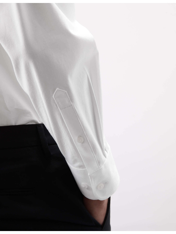 Marks & Spencer Stretch pamut ing klasszikus szabásmintában 360 Flex™ technológiával Marks & Spencer fehér